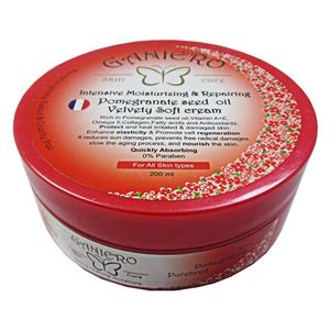 کرم مرطوب کننده و بازسازی کننده گانیرو حاوی روغن هسته انار حجم 200 میل