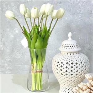 دسته گل مصنوعی گل لاله لاتکس 5 گل ارسال رایگان