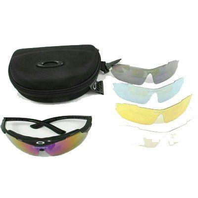 عینک دوچرخه سواری 5 لنز اوکلی OKLAY مدل GENUINE فریم مشکی