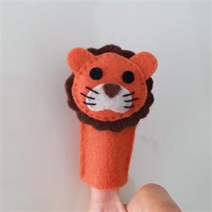عروسک انگشتی شیر نمدی دستساز