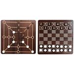 بازی فکری دوزو شطرنج چوبی مدل فروردین رنگ قهوه ای