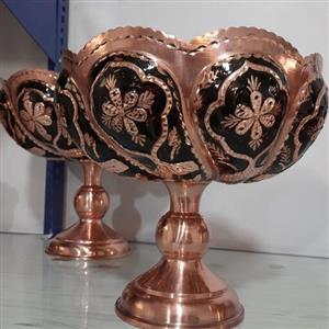 کاسه قل دار مسی نانو شده الماس تراش 4سایز  کعبداردرجه1