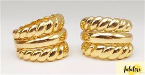 انگشتر طرح طلا سه لاین کد WA142