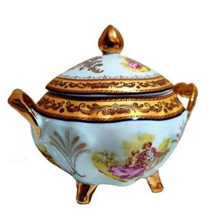 قندان لیلی مجنون  درب دار دسته دوسته پایه دارخارجی برند لردشید طلا