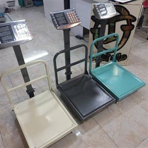 ترازو باسکول 300 کیلویی تاشو گارد دار کفه 40 در 50 کفه پرسی 