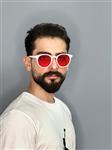 عینک آفتابی مردانه اورجینال سفید برند جنتل مانستر گرد یووی400