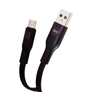 کابل فست شارژ فلت پی وی سی USB به MicroUSB بیوا (Biva) مدل C-01V طول 1 متر
