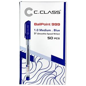 خودکار سی کلاس مدل Ballpoint 999 S2 آبی بسته 50 عددی