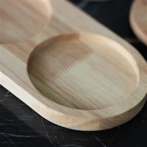 سینی چوبی -3 قسمتی عرض 11طول33-قطر هر قسمت 9 سانت-چوب راش با کی