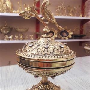 قندان برنز  دو گل کوچیک