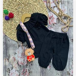 تیشرت شلوارک ابرو و بادی دخترانه