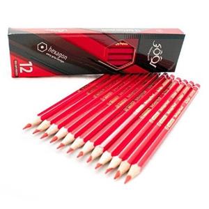 (فروش عمده) 144 عدد مداد قرمز لوکی Looky - باکیفیت - 12 بسته 12 عددی