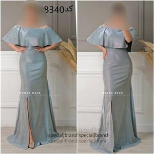 لباس مجلسی بلند زنانه لمه آجری تا سایزبزرگ ()لباس مجلسی زنانه و دخترانه، لباس مجلسی تالار، سایزبزرگ