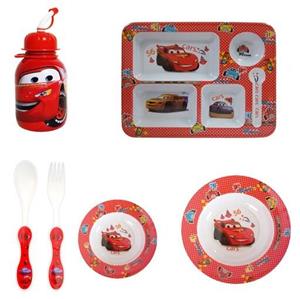 سرویس غذا خوری کودک طرح مک کویین کد Rbay66 مجموعه 6 عددی