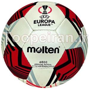 توپ فوتسال مولتن Molten طرح لیگ اروپا 4800دوختی رنگ قرمز 