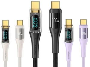 کابل سوپر فست شارژ تایپ سی به تایپ سی 100 وات 1.2 متری یوسامز Usams Type-C To Type-C Pd 100W 1.2M Cable US-SJ590