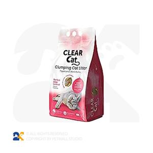 خاک گربه CLEAR CAT با رایحه پودر بچه وزن 5 کیلو گرم 