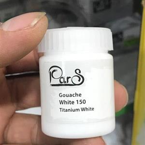 گواش تک رنگ سفید پارس