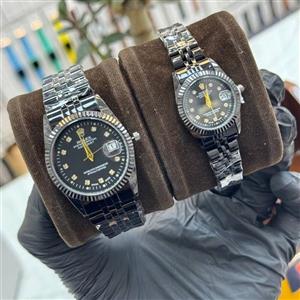 ساعت رولکس  ست زنانه و مردانه کیفیت عالی مدل دیت جاست با جعبه و ارسال قیمت جفتی 400