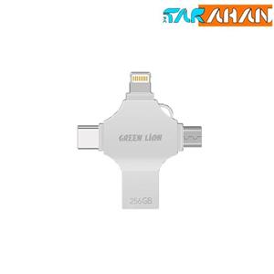 مبدل USB OTG Flash Drive گرین لاین مدل GN4IN1USB256SL ظرفیت 256GB 