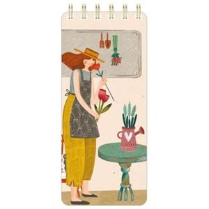 دفتر یادداشت مستر نوت مدل TO DO LIST ( تو دو لیست ) طرح  مهر بانو در حال بوییدن گل