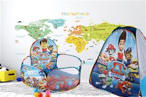 ست چادر بازی و استخر توپ مدل سگ های نگهبان کد 809