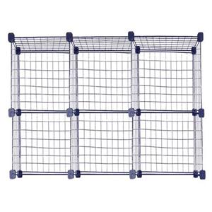 ست قفسه مشبک دو طبقه در سه ردیف سایز 32x32