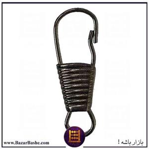مدبر بافتی فلزی سایز کوچک رنگ مشکی دودی  بسته 10 عددی
