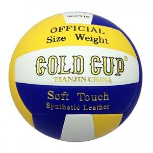 توپ والیبال گلد کاپ Gold Cup سایز 4 رویه چرمی