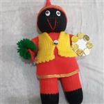 عروسک حاجی فیروز دستبافت در رنگهای مطابق سلیقه مشتری مناسب بازی کودکان و سفره هفت سین