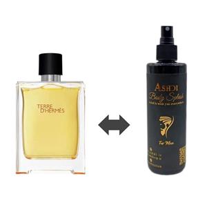بادی اسپلش  تق هرمس  ziven terre d hermes body splash . ماندگاری چند روزه. بسیار خوشبو. فاقد بوی الکل.
