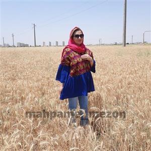 مانتو مزوندوز  مدل طناز قد 80 دارای سایزبندی ترکیبی از پارچه بخارادوز هندی و کرپ اسکودا