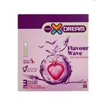 کاندوم میوه ای ایکس دریم مدل Flavour Wave بسته 3 عددیX Dream Flavour Wave Lubricated Pack Of 3