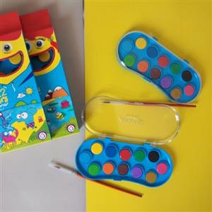 آبرنگ 12 رنگ آریا مدل 5003به همراه قلم مو شماره 5 آریا