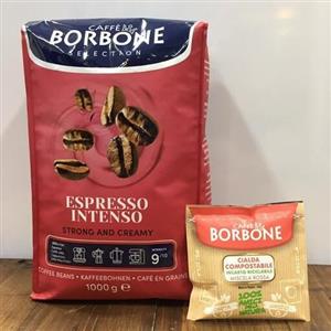 دانه  قهوه  بوربن  اسپرسو  اینتنسو  یک  کیلوگرم.  Caffe  Borbone  Espresso  Intenso