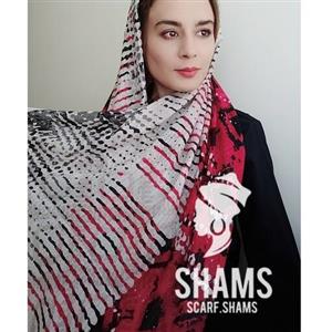 شال رنگ شاد و روشن سرخابی کرمی زنانه دخترانه قواره دار نخی خنک منگوله دار مجلسی با ارسال رایگان