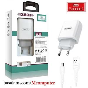 شارژر دیواری ارلدام Earldom ES-196 فست همراه با کابل میکرو