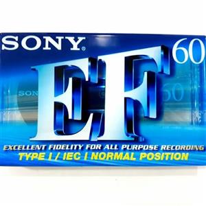 نوار کاست خام 60 دقیقه سونی سری EF اصلی و اورجینال ،پلمپ و آکبند