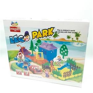لگو پارک سازه 72 تکه - لگو ساختنی 72 قطعه برند اینکادو inkado 