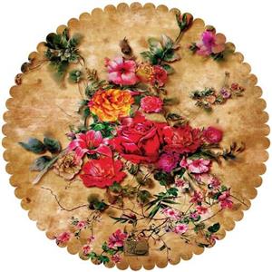 رومیزی مخمل رنس مدل T15-42825 سایز  50x50 سانتی متر