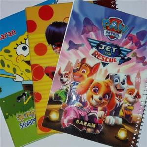 دفتر مشق باران سیمی جلد طلقی پک سه عددی( یک عدد صد برگ سیمی و یک عدد پنجاه برگ سیمی و یک عدد پنجاه برگ نقاشی)