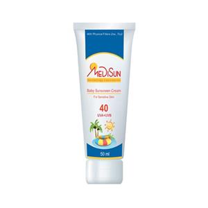 کرم ضد آفتاب کودک مدیسان حاوی زینک اکساید +SPF 40