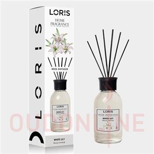 خوشبو کننده هوا لوریس Loris مدل وایت لیلی ( سوسن سفید ، بیاز زنبق ) White Lily حجم 100 میلی لیتر
