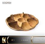 اردوخوری چوبی برنجی 7تایی گلدکیش Golden Bird کد GK829486