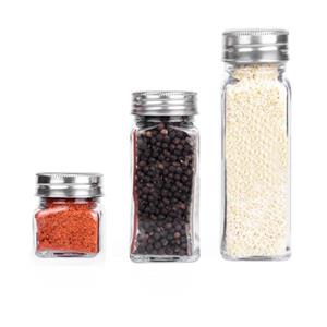 جا ادویه شیشه ای مکارتی چهارگوش