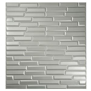 دیوار پوش فومی طرح شمش آجری چسب دار سفید 77*70