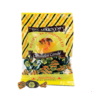 آبنبات گلو درد عسل رفع گلو درد سرماخوردگی 60 گرمی مارنیس اسپانیا MARNYS Soften your throat Lozenges with a pleasant honey and propolis flavour 60 g MN613