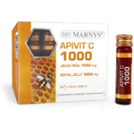 مکمل غذایی آشامیدنی ژل رویال ویتامین C انرژی بخش و بهبود متابولیسم مارنیس اسپانیا MARNYS Apivit C 1000 mg MNV118