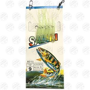 ریسه شش پر سابیکی سایز ۹ بچه میگو کد ۱۲۰