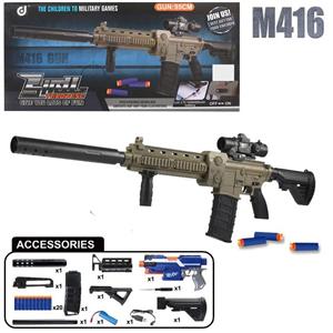 تفنگ تیر اسفنجی رگباری شارژی مدل نرف M416 Nerf Soft Darts Electric Gun